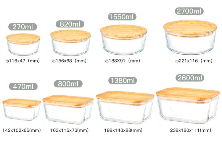 竹蓋ガラス食品容器 竹蓋ガラス食品容器