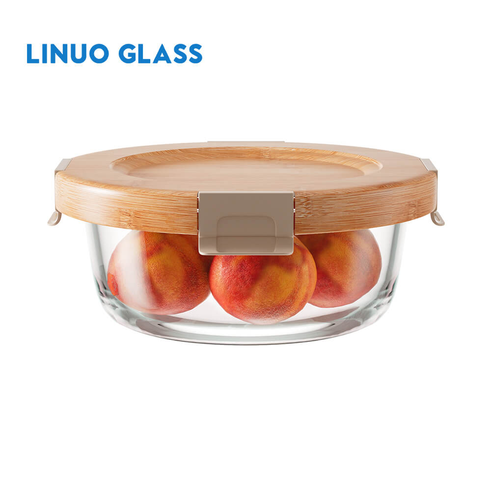 Glass Storage Containers With Bamboo Lids
