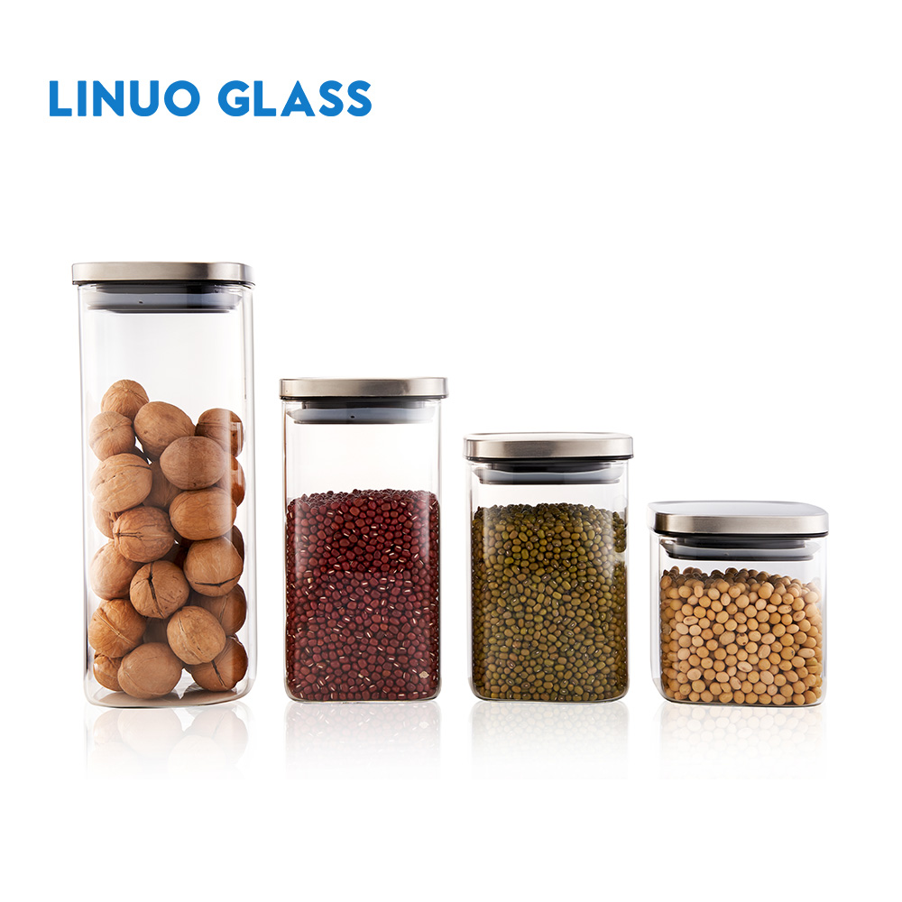 Food Storage Glass Jars With Lids