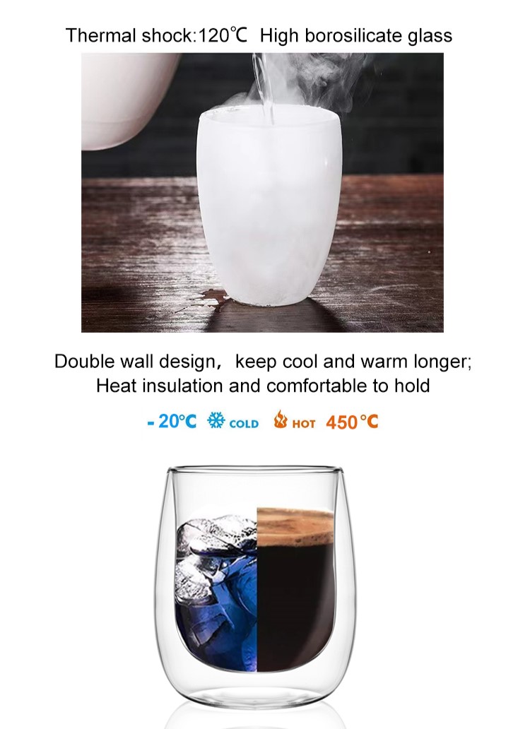 Double Wall Drinking Glass Cups Double Wall Drinking Glass Cups