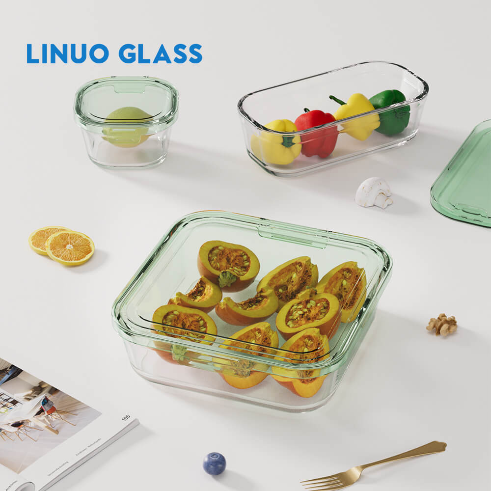Stackable Glass Food Storage Lunch Box