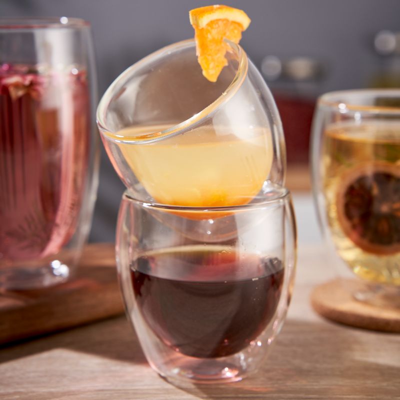 Double Wall Drinking Glass Cups Double Wall Drinking Glass Cups