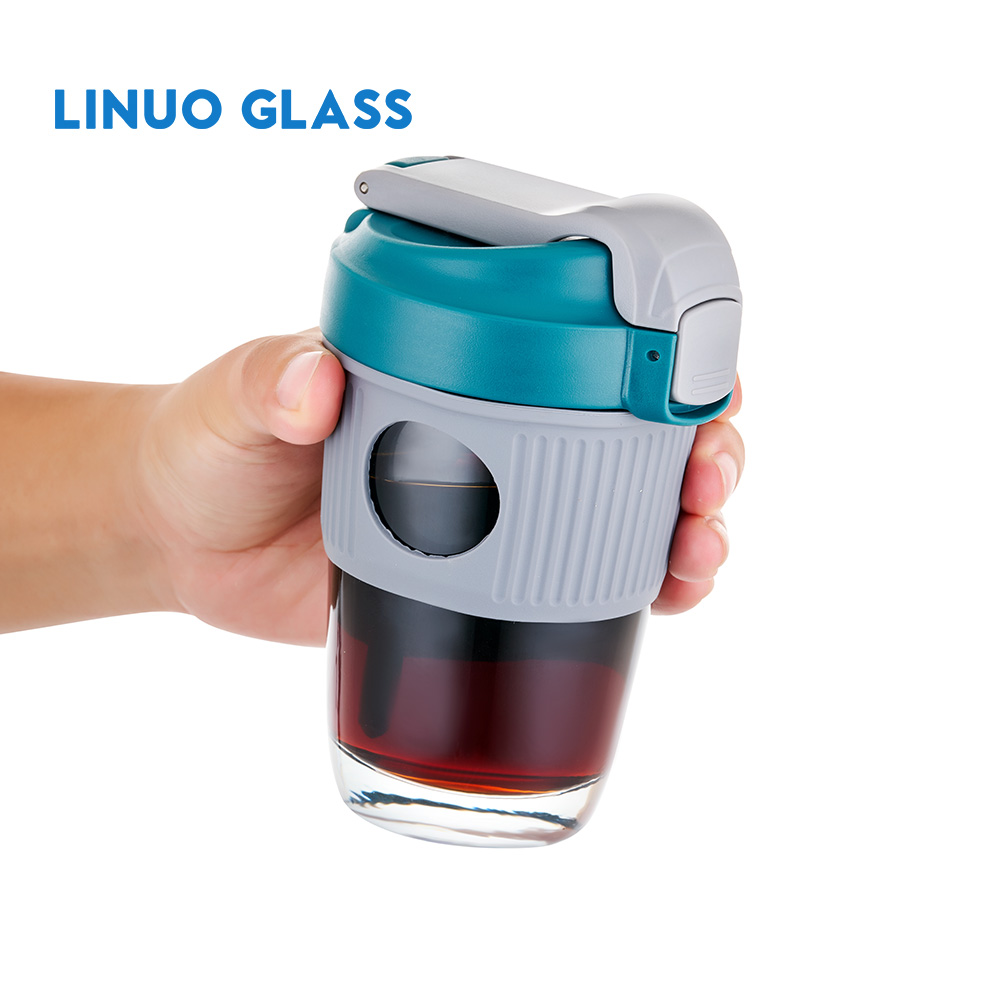 Venta al por mayor Taza de consumición doble de cristal