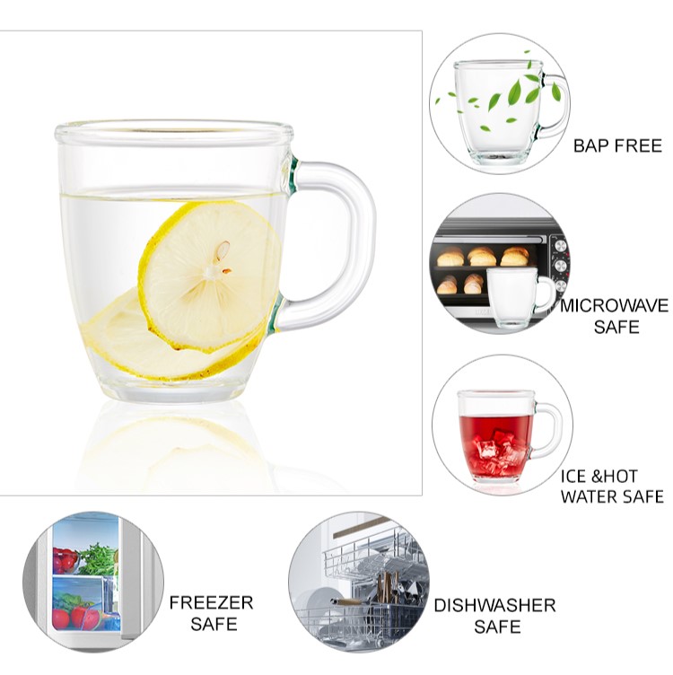 Tazze di vetro per tè e caffè Tazze di vetro per tè e caffè