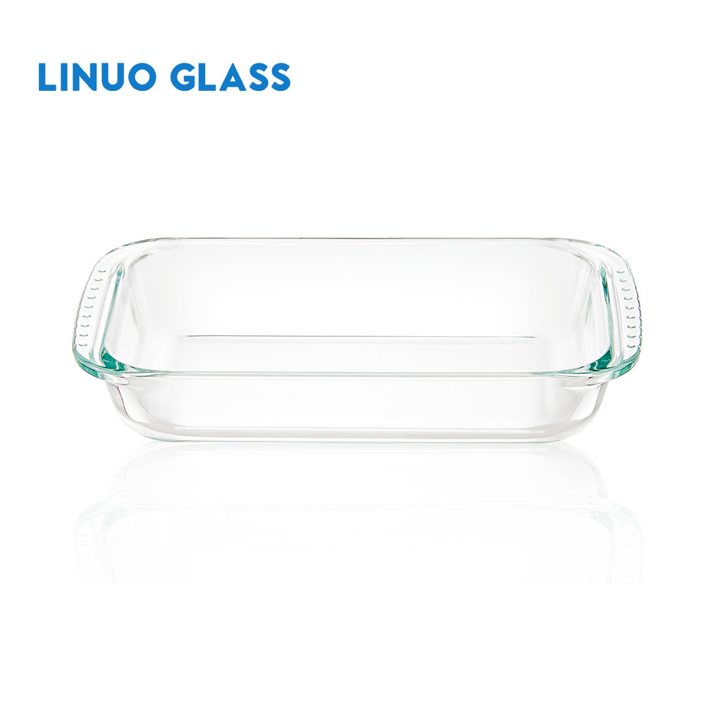 GLASS BAKING DISHWITH BAMBOO LID