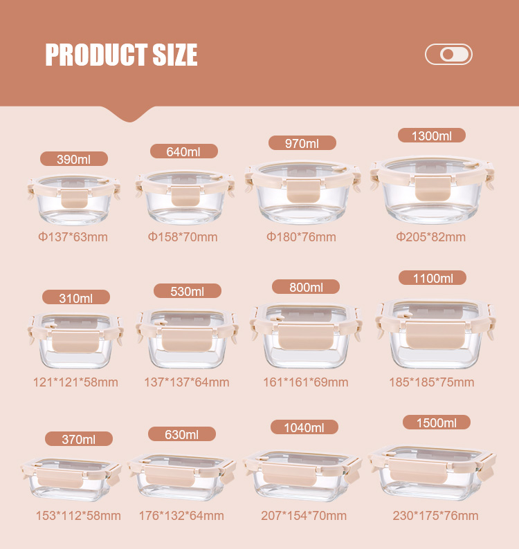 Glass Lunch Containers With Glass Lid Glass Lunch Containers With Glass Lid