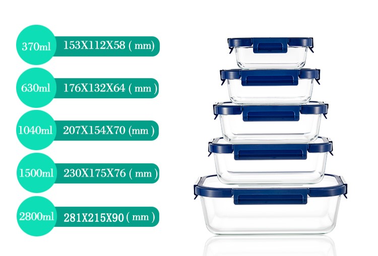 Glass Lid Glass Lunch Containers Glass Lid Glass Lunch Containers
