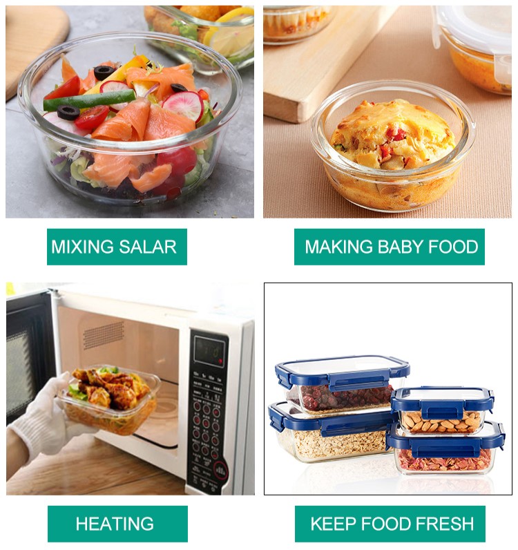 Glass Lid Glass Lunch Containers Glass Lid Glass Lunch Containers