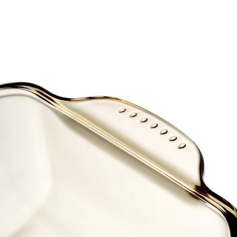 Amber Glass Bread Baking Pan