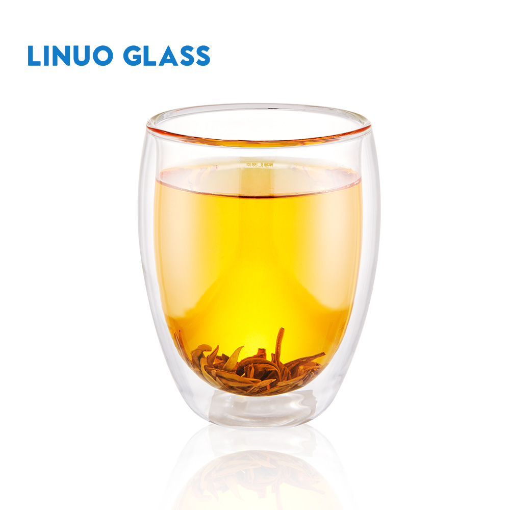 Double Wall Drinking Glass Cups