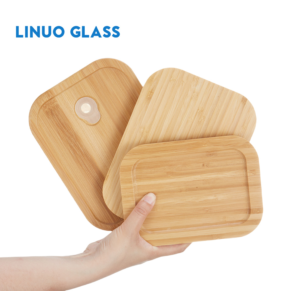 Bamboo Lid Glass Lunch Box