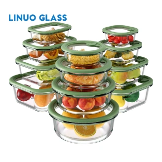 Meal Prep Glass Food Containers With Glass Lids