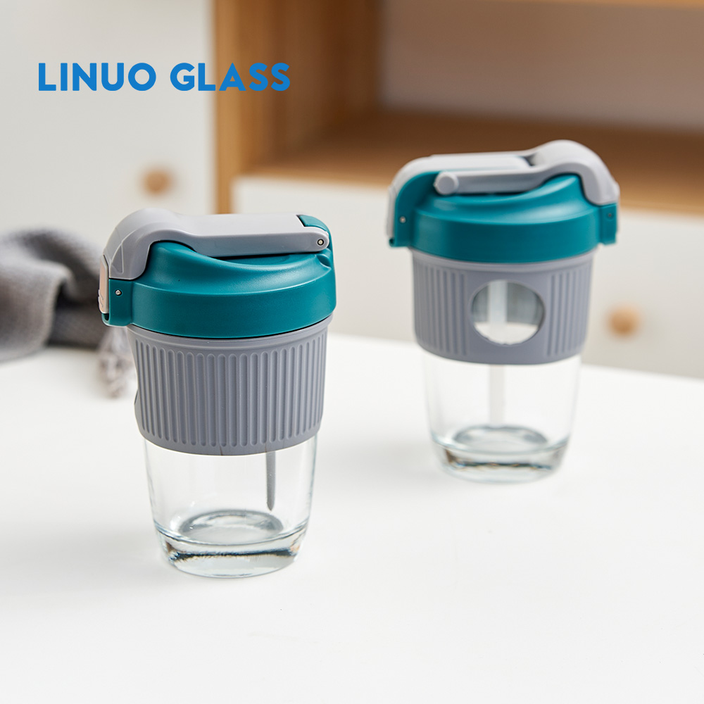 Venta al por mayor Taza de consumición doble de cristal