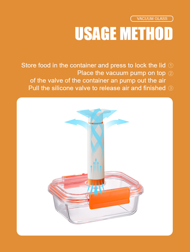 Glass Vacuum Container With Pump Glass Vacuum Container With Pump