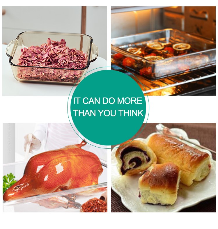 Amber Glass Bread Baking Pan Amber Glass Bread Baking Pan