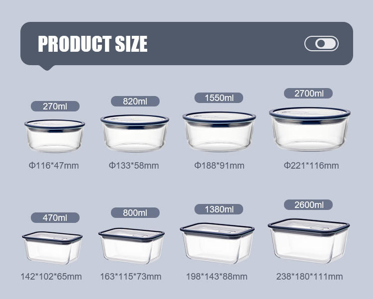 Wholesale Glass Food Storage Container Organizer Wholesale Glass Food Storage Container Organizer