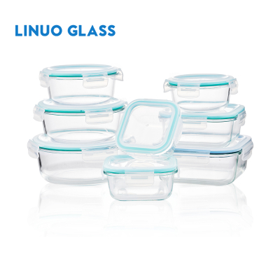 Стеклянные контейнеры для хранения продуктов питания для приготовления ланча