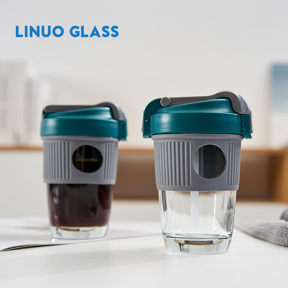 Venta al por mayor Taza de consumición doble de cristal