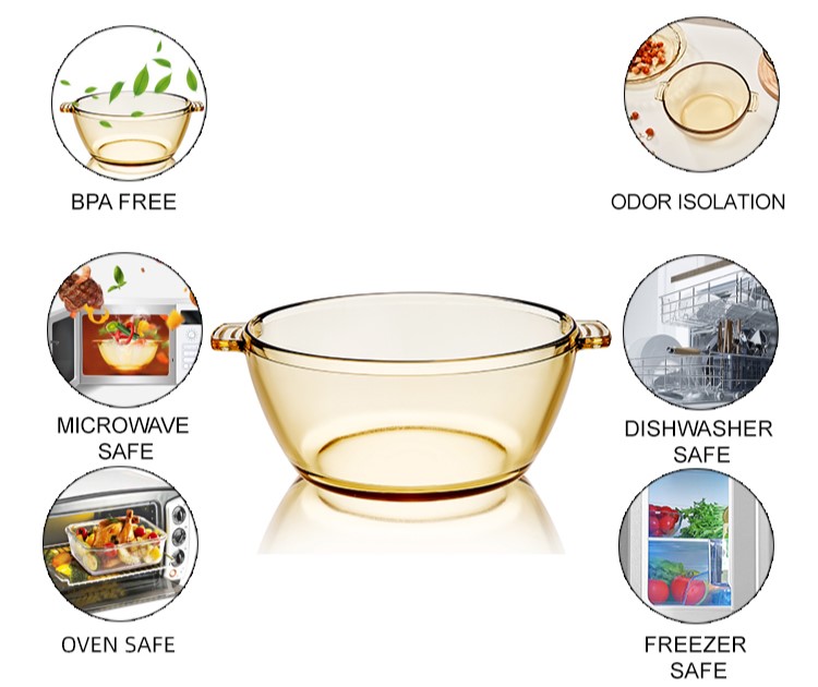 1.5 L Glass Round Casserole Dish 1.5 L Glass Round Casserole Dish