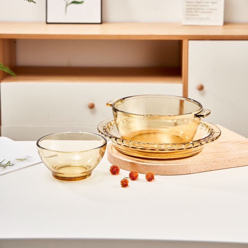 1.5 L Glass Round Casserole Dish